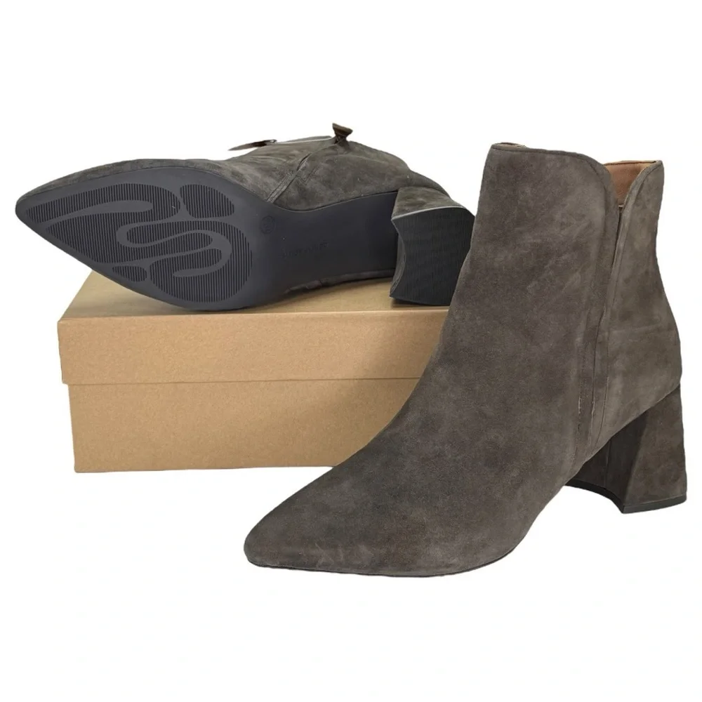 Gentle Souls Danbury Dark Olive Suede Womens Ankle Boots Size 11M - Picture 10 of 11